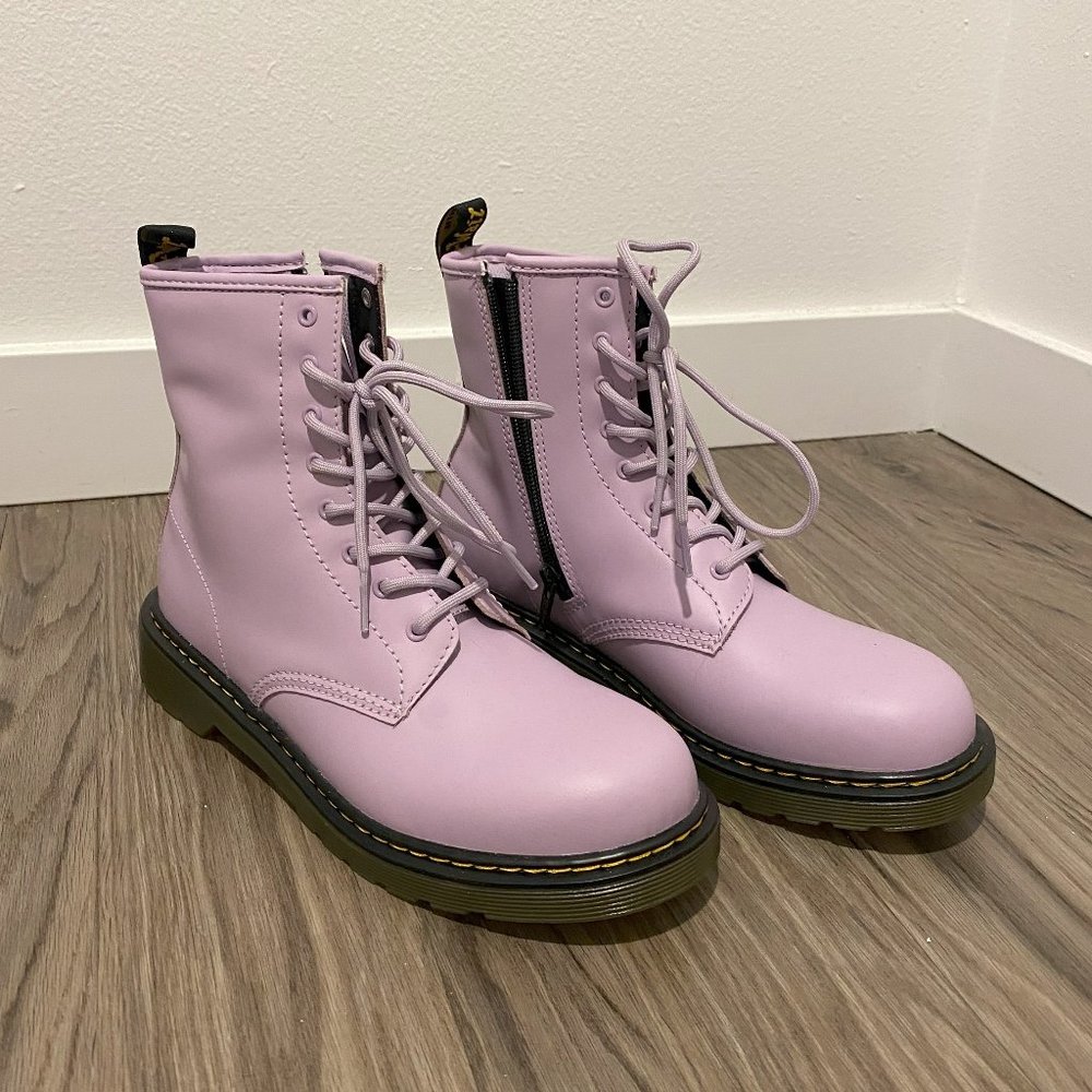 Dr. Martens Youth 1460 Romario Leather Lace Up Boots